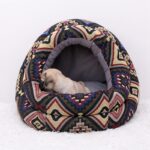 Soft & Comfortable Dog Bed - Cozy Nest for Small & Large Dogs & Cats 