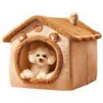 Cozy Pet House for Cats & Small Dogs - Warm, Washable & Removable Design 