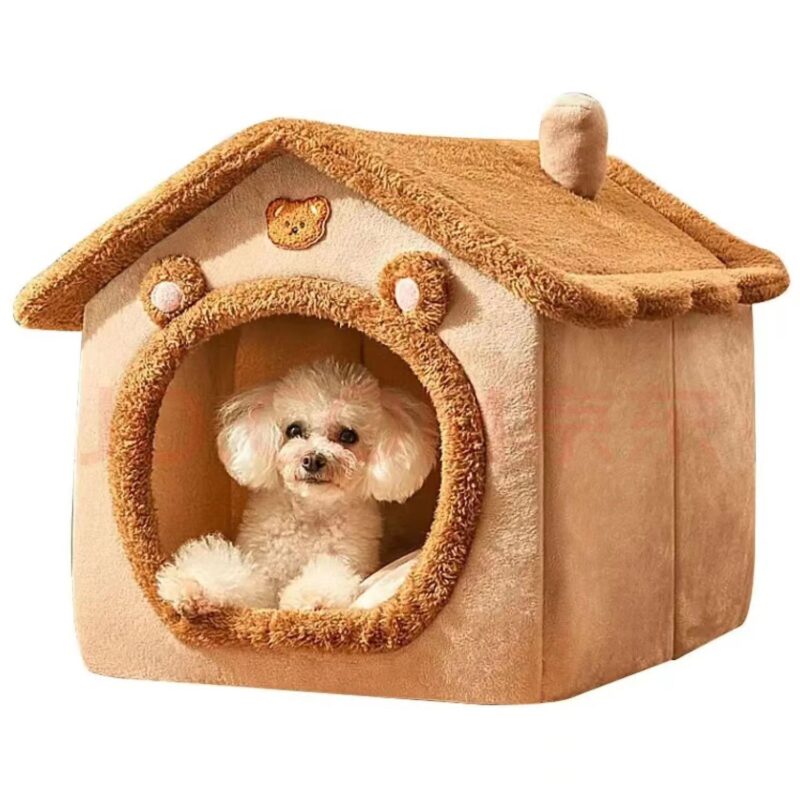 Cat And Dog Nests House Types Universal Small Dog Teddy Winter Warmth Removable And Washable Dog House Pet Bedding Supplies 