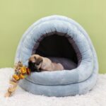 Soft & Comfortable Dog Bed - Cozy Nest for Small & Large Dogs & Cats 