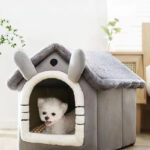 Cozy Pet House for Cats & Small Dogs - Warm, Washable & Removable Design 