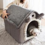 Cozy Pet House for Cats & Small Dogs - Warm, Washable & Removable Design 