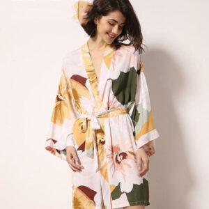 Women's Lightweight Cotton-Silk Robe – Spring Sleepwear