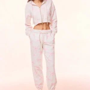 Lillia Cotton Bow Sweatpant
