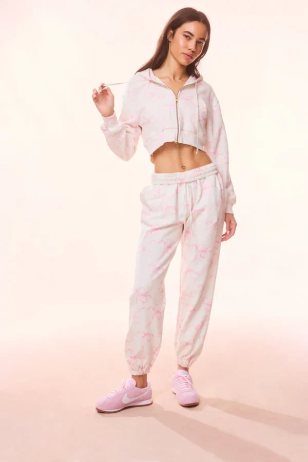 Lillia Cotton Bow Sweatpant - Image 2
