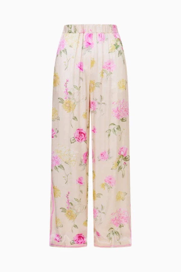 Kalulan Pastel Floral Wide-Leg Pants - Image 4