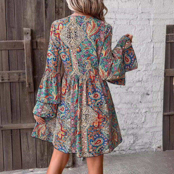 Women's Sophisticated Floral Dress - Image 6
