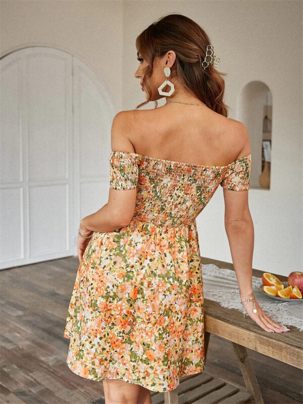 Collared Elegant Floral Dress for Holidays - Image 7
