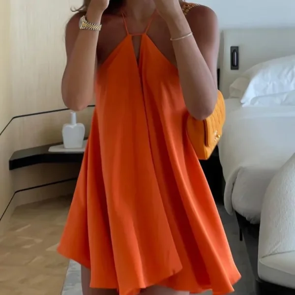 Tiered Halter Mini Dress - Image 10